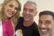 Ana Hickmann, Alexandre Correa e Edu Guedes
