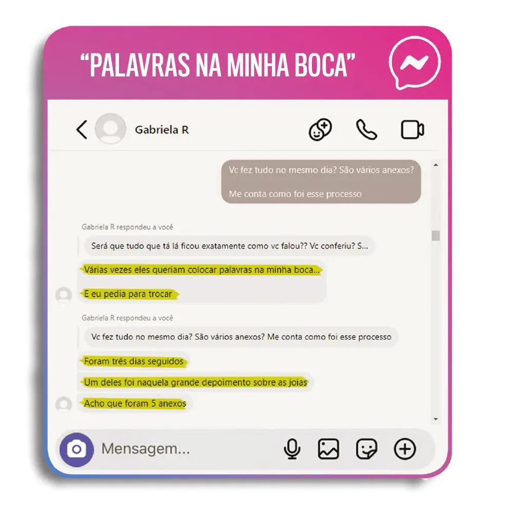 Nesse trecho, Cid reclama de manipulação durante depoimento