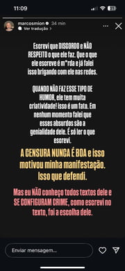 Marcos Mion explica defesa de Leo Lins após ser detonado na web