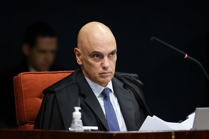 Alexandre de Moraes, durante sessão da 1ª Turma do STF - 11/02/2025