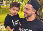 Murilo Huff olha apaixonado para o filho Leo
