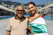 Virginia ao lado de Jayder Soares, presidente de honra da Grande Rio