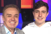 Gugu Liberato com o filho, João Augusto 
