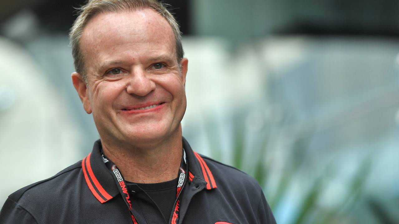 A emoção de Rubens Barrichello com pódio do filho em Interlagos