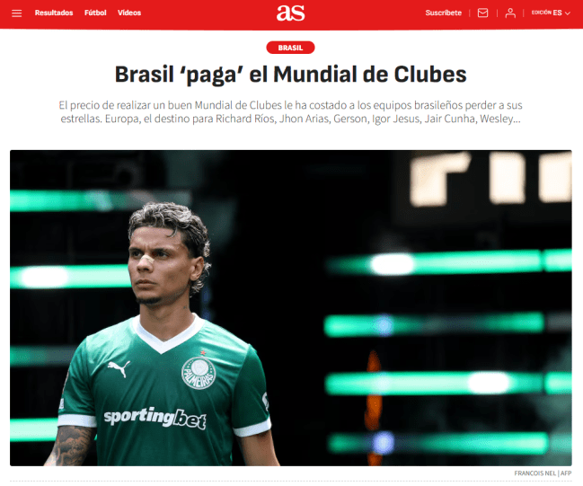 Jornal espanhol revela ‘o preço de realizar um bom Mundial de Clubes’ aos clubes brasileiros